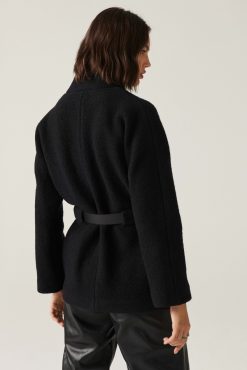 Ba&Sh Carole.Manteau Noir Wholesale