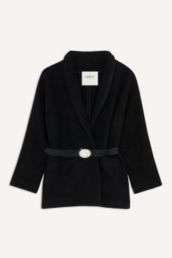 Ba&Sh Carole.Manteau Noir Wholesale