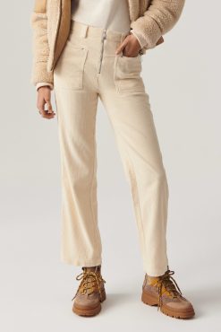 Ba&Sh Fare.Pantalon Blanc Ecru Hot