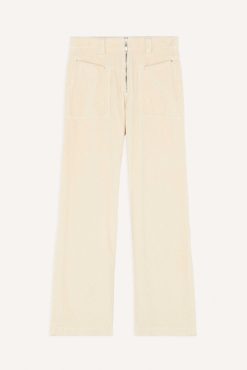 Ba&Sh Fare.Pantalon Blanc Ecru Hot