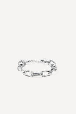 Ba&Sh Boki.Bracelet Grosse Maille Gris Clearance