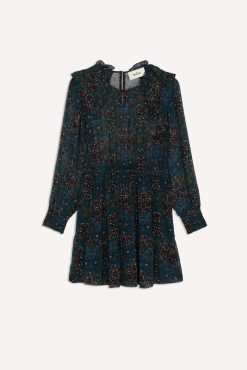 Ba&Sh Presley.Robe Bleu Nuit Wholesale