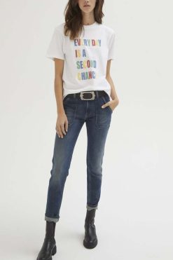 Ba&Sh Baarity.T-Shirt Femme Blanc Best