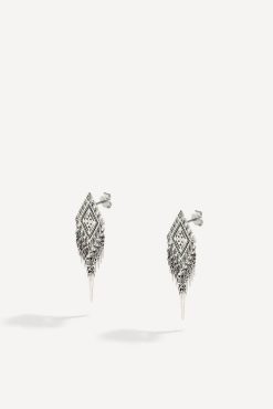 Ba&Sh Mini-Punk.Boucles D'Oreille Pendantes Gris New