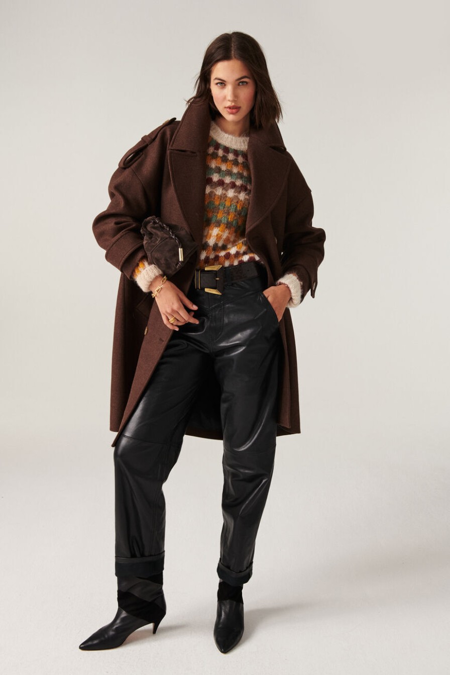 Ba&Sh Tonio.Manteau Marron Online