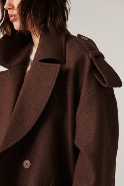 Ba&Sh Tonio.Manteau Marron Online