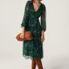 Ba&Sh Gabriela.Robe Vert Clearance