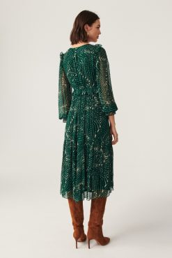 Ba&Sh Gabriela.Robe Vert Clearance