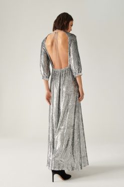 Ba&Sh Dara.Robe Gris Wholesale