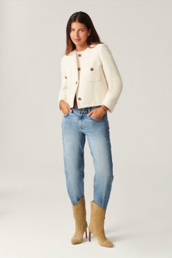 Ba&Sh Meredith.Veste Blanc Ecru Clearance