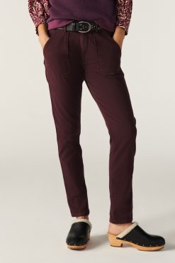 Ba&Sh Csally.Pantalon Rouge Wholesale