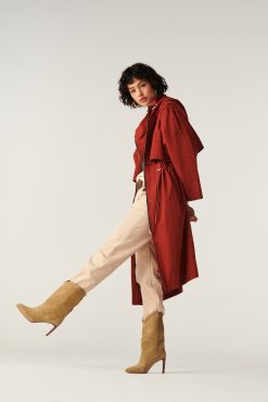 Ba&Sh Ted.Trenchcoat Marron Hot