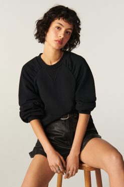 Ba&Sh Lee.Sweatshirt Noir Clearance