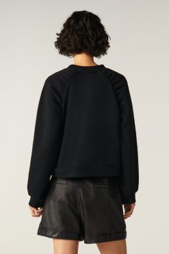 Ba&Sh Lee.Sweatshirt Noir Clearance