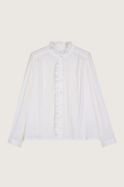 Ba&Sh Caress.Chemise Blanc Ecru Hot