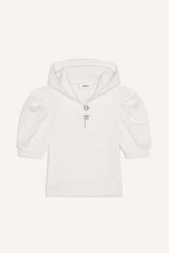 Ba&Sh Dylia.Sweatshirt Blanc Ecru Hot