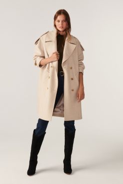 Ba&Sh Tonio.Manteau Blanc Ecru Wholesale