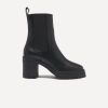 Ba&Sh Clare.Bottines Cuir Noir Wholesale