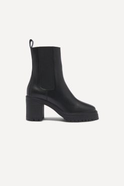 Ba&Sh Clare.Bottines Cuir Noir Wholesale