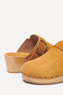 Ba&Sh Clog.Sabot En Bois Marron Wholesale