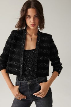 Ba&Sh Trevis.Cardigan Noir Hot