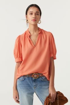 Ba&Sh Tyler.Top Jaune-Orange New