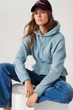 Ba&Sh Darus.Sweatshirt Bleu Hot