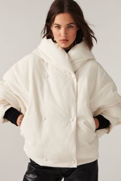 Ba&Sh Kali.Manteau Blanc Ecru Clearance