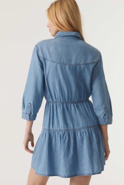 Ba&Sh Aquaria.Robe Denim Hot