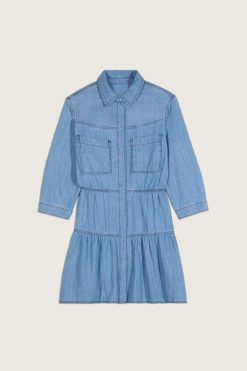 Ba&Sh Aquaria.Robe Denim Hot