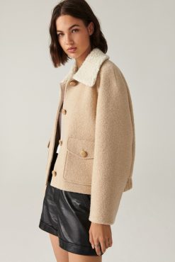 Ba&Sh Anto.Manteau Beige Hot