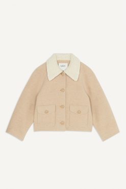 Ba&Sh Anto.Manteau Beige Hot