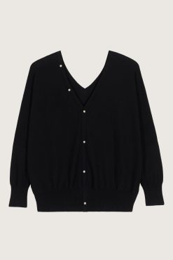 Ba&Sh Elsy.Pull Noir Clearance