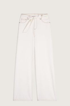 Ba&Sh Deugene.Pantalon Blanc Ecru Online