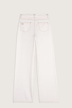 Ba&Sh Deugene.Pantalon Blanc Ecru Online