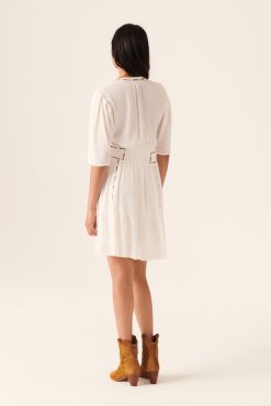 Ba&Sh Teresa.Robe Blanc Ecru Online