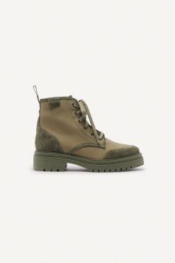 Ba&Sh Canastra.Bottines Vert Clearance