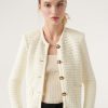 Ba&Sh Gaspard.Gilet En Maille Blanc Ecru Wholesale